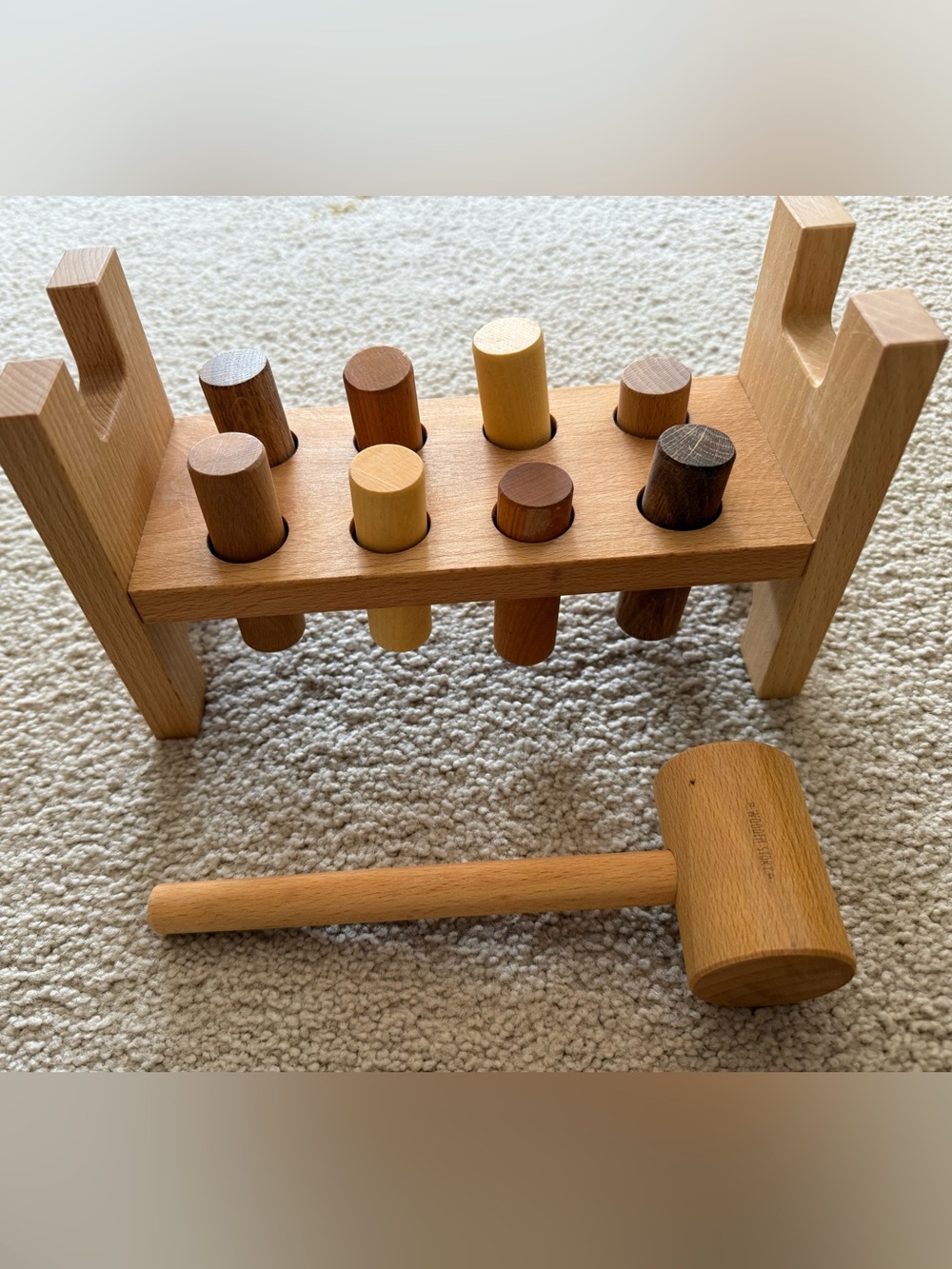 NIB Wooden Story Pound-a-Peg